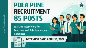 PDEA Pune Recruitment 2026