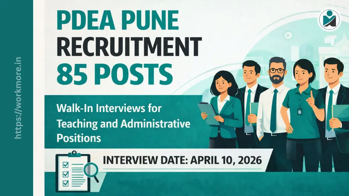 PDEA Pune Recruitment 2026